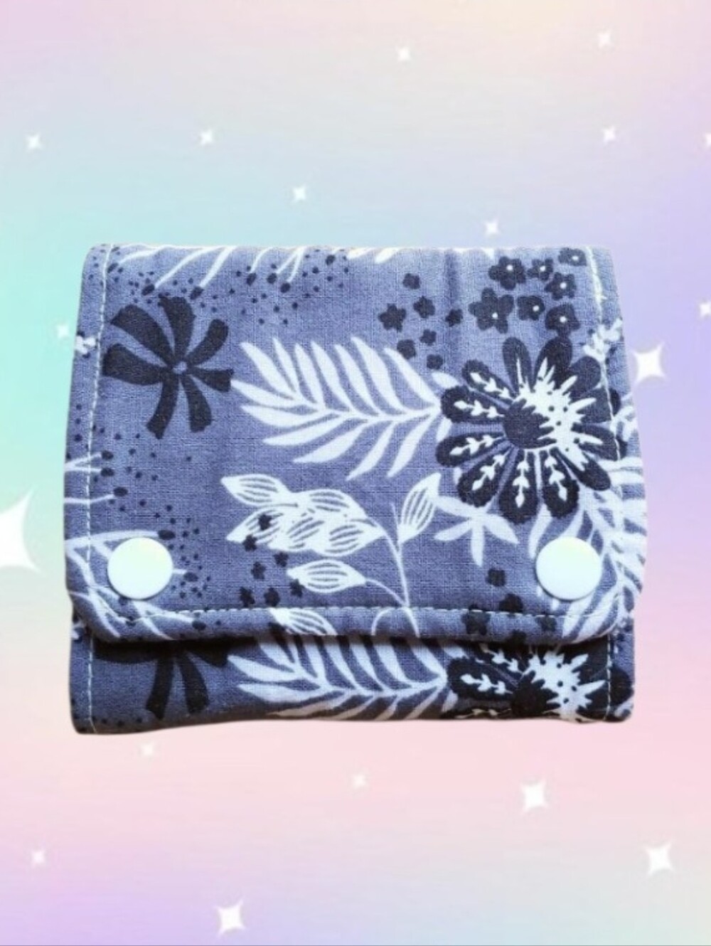Essential Oil Roller Bottle Wallet - Gray Floral
